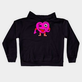 Love you pictures as a gift for Valentine's Day Kids Hoodie